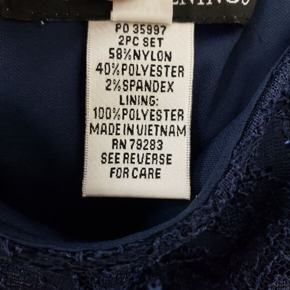 Alex Evenings Lace Overlay Sequin Embellished Midi Dress Size 18W - Picture 7 of 7